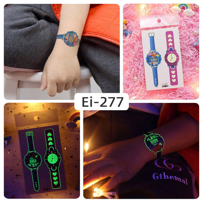 Glowing Temporary Tattoo Watch Skin - Fesara