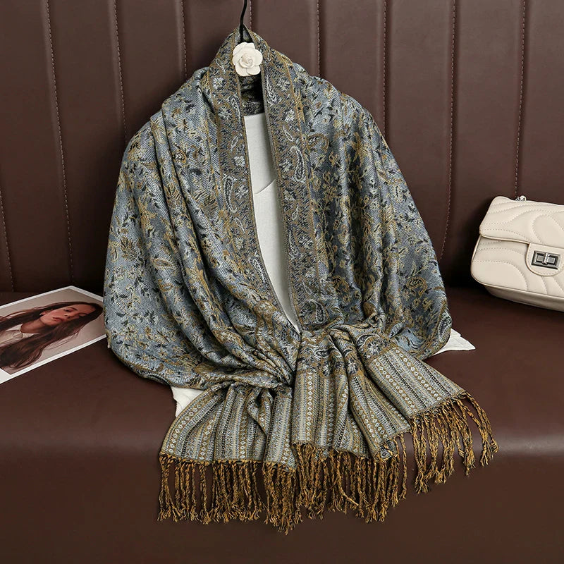 Soft Women's Cashmere Scarf Luxury Warm Print
