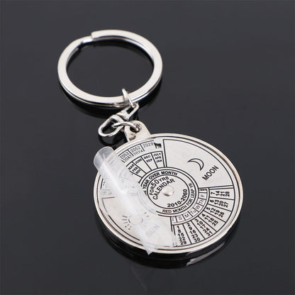 Unique Mini Metal Daily Calendar Keychain