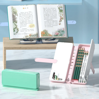 Portable Collapsible Book Stand Desk Organizer Box