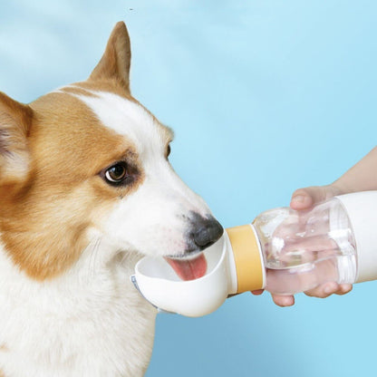 Portable 2in1 Pet Water Bottle Feeder Set