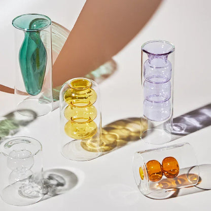 Beautiful Handmade Coloured Glass Vase