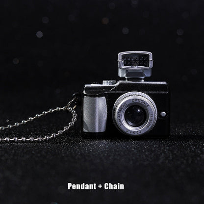Retro Camera Pendant Torch Necklace
