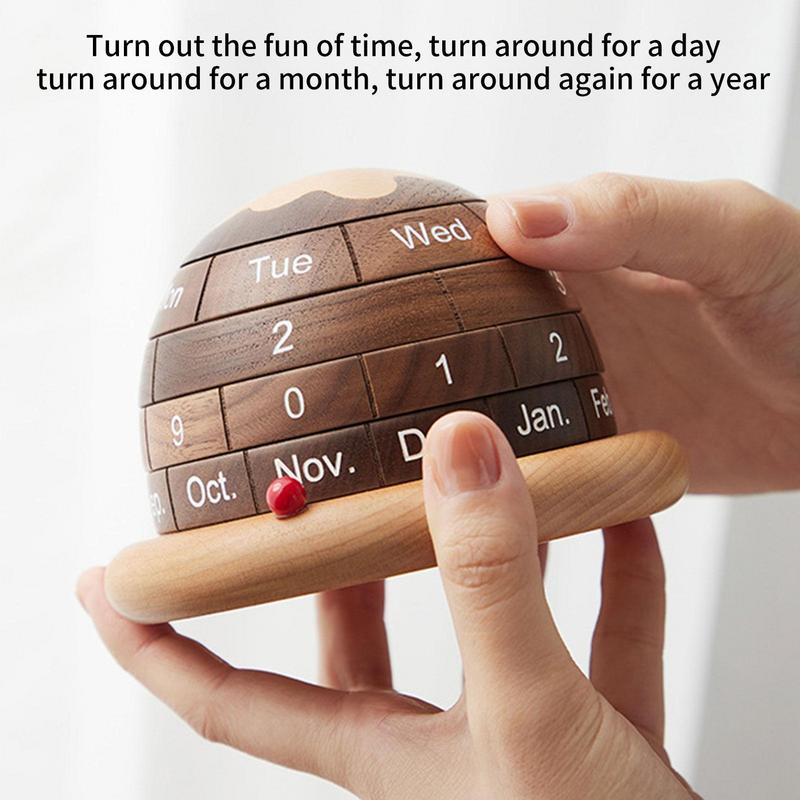 Natural Wood Desk Calendar Block