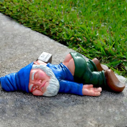 Funny Outdoor Garden Gnome Statue