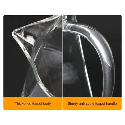 Clear Glass Teapot with Metal Infuser, 550/750/950ml