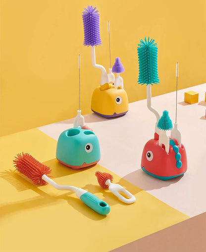 Baby Bottle Cleaning Brush Set with Storage Case