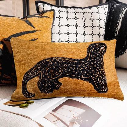 Stylish Embroidered Horse Print Throw Pillow for Home