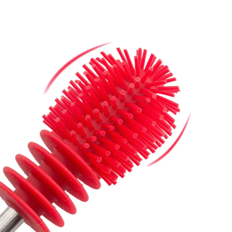 Soft Bristle Baby Bottle Cleaning Brush with Replaceable Head