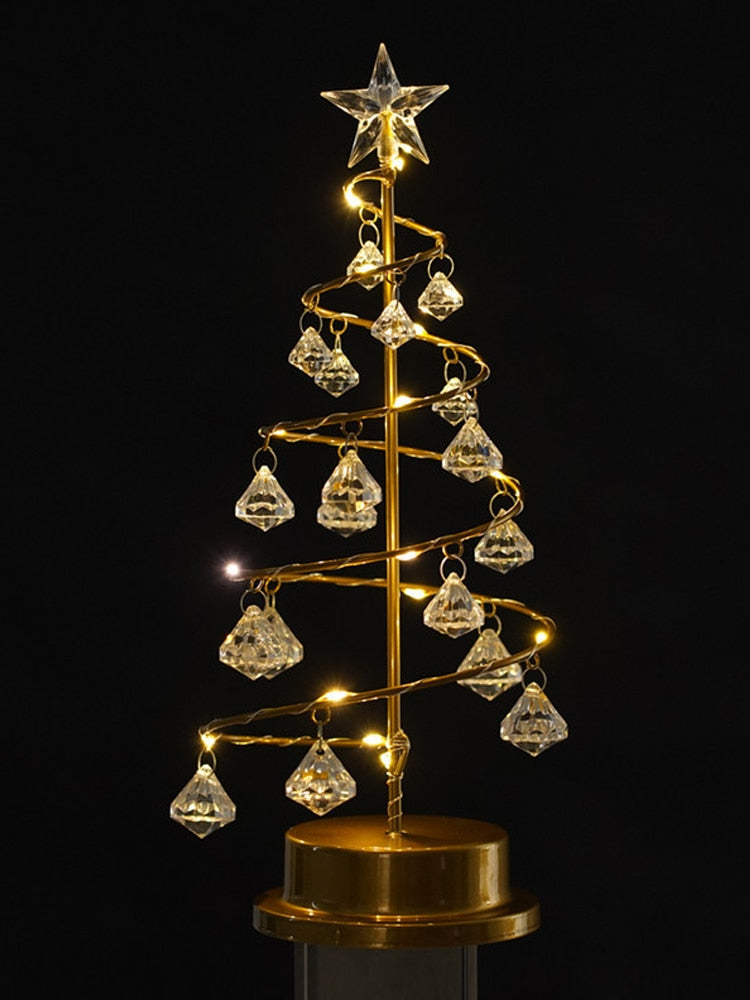 Fesara | Sparkling Tree Glass Lamp Decor