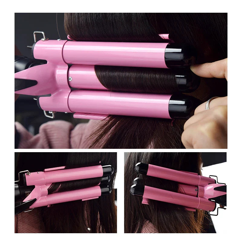 Premium 3 Barrel Curling Iron Wand