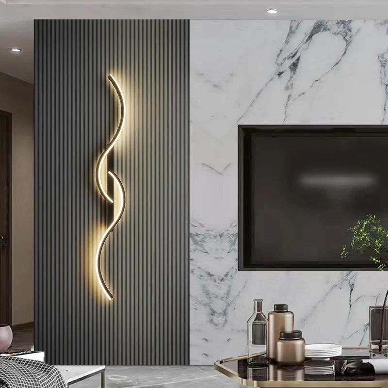 Slim LED Stripe Wall Light - Fesara