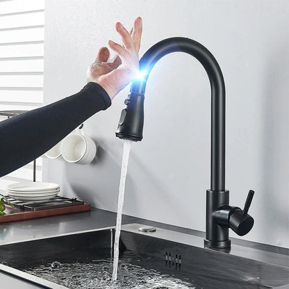 Touchless Kitchen Faucet with Pull-out Spray Head