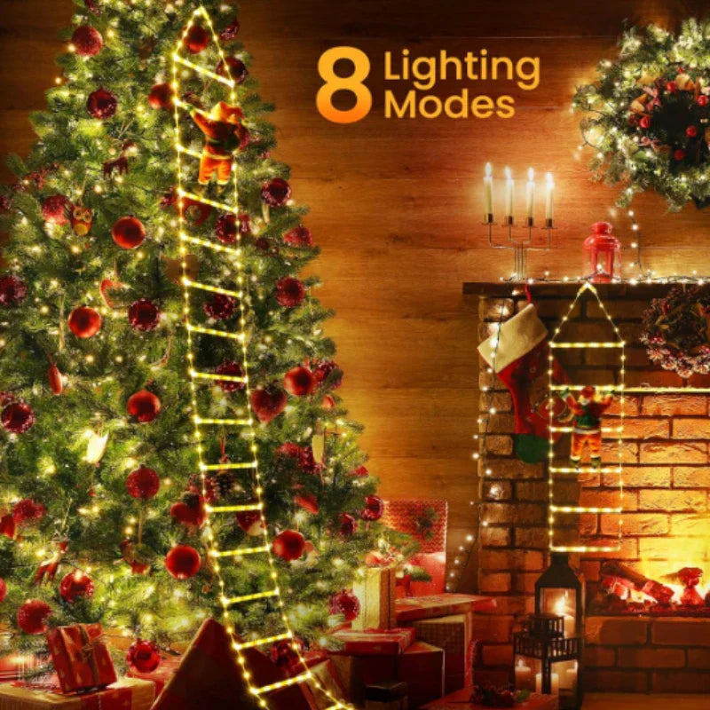 Festive LED Christmas Climber Decoration with 8 Modes