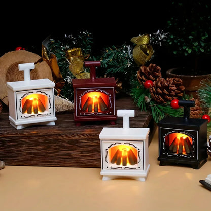Small LED Dollhouse Fireplace Decor 1:12 Scale