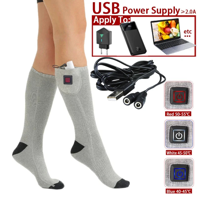 Warm Electric Socks for Men and Women