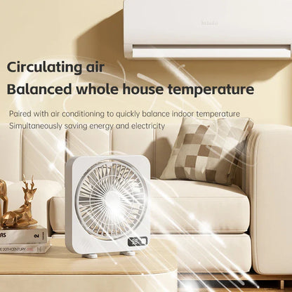 Compact USB Personal Fan with 5-Speed Settings