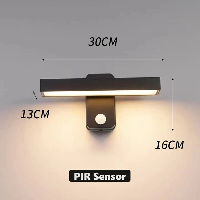 Outdoor Motion Sensor LED Wall Light Adjustable