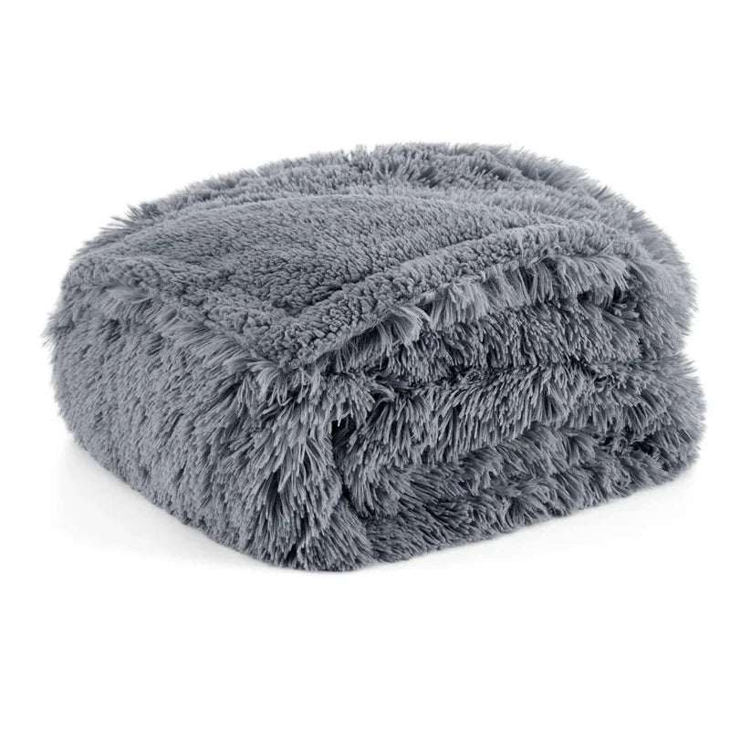 Soft Plush Throw Blanket Waterproof Microfiber
