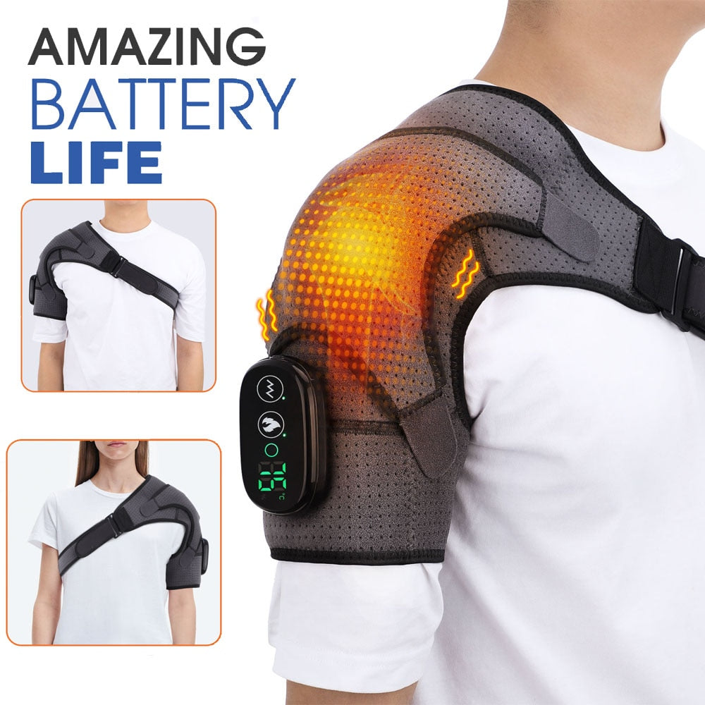 Relaxing Electric Heat Shoulder Wrap Massager
