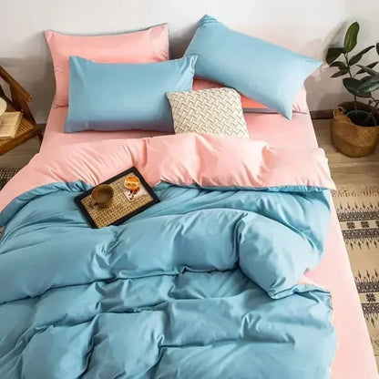 Soft Reversible Duvet Cover Set