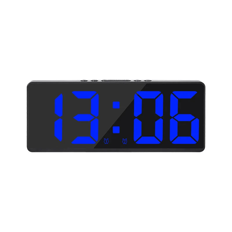 Compact LED Alarm Clock with Night Mode