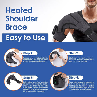 Relaxing Electric Heat Shoulder Wrap Massager