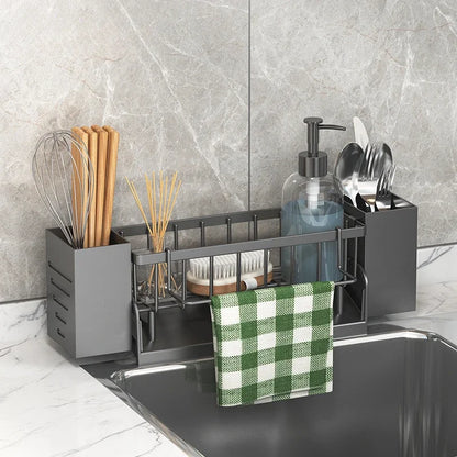 Space Saving Sink Caddy Shelf with Drainage
