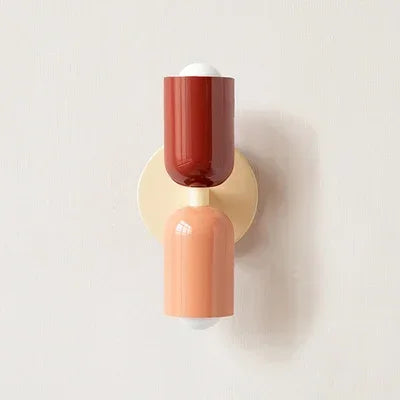 Simple Cream LED Double Wall Light For Home Decor