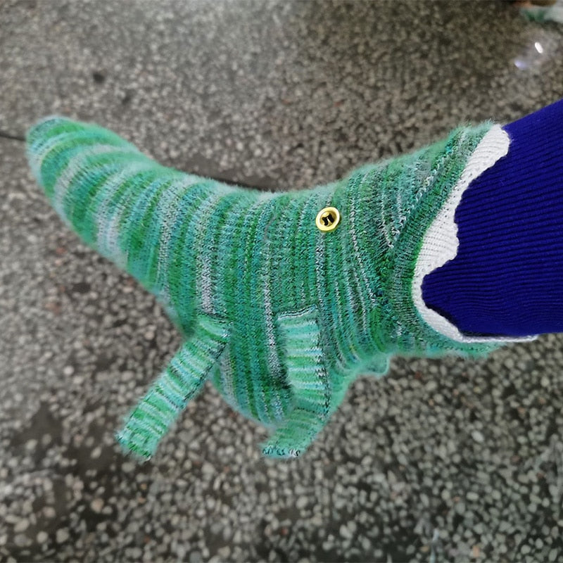 Fun Animal Print Knit Socks - Fesara