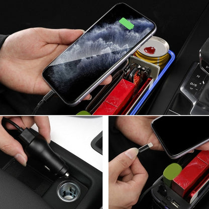 Premium Car Seat Storage USB Charger Organizer