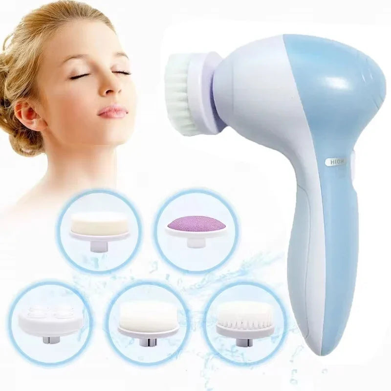 Advanced 5-in-1 Facial Cleanser and Exfoliator Tool - Fesara