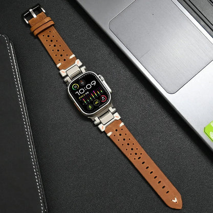 Premium Leather Apple Watch Strap - Classic & Durable Band