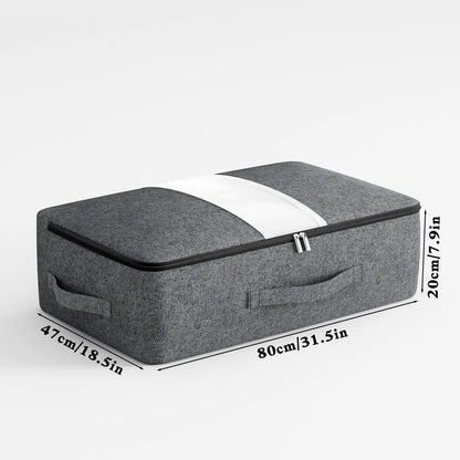 Large Foldable Storage Bag with Zipper and Window