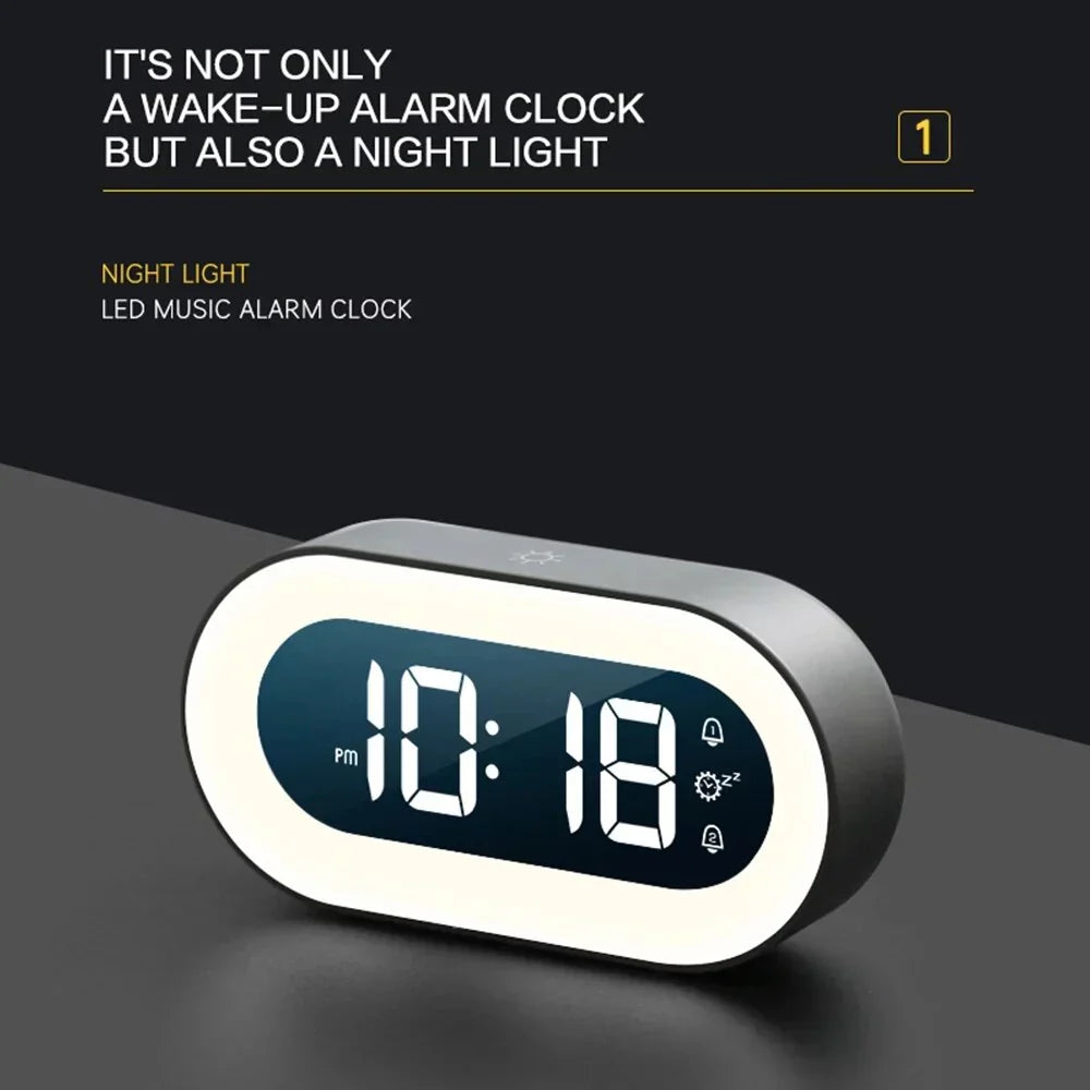 Wake Up Light Alarm Clock with Dimmable Nightlight - Fesara