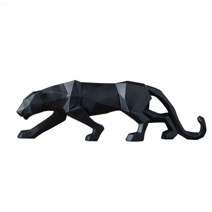 Unique Resin Leopard Figurine Decor Statue
