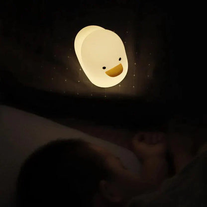 Colorful Fun Duck LED Nightlight | Rechargeable Bedside Table Lamp