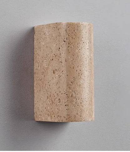TravertineLuxe – Luxury Stone Wall Light for Modern Homes