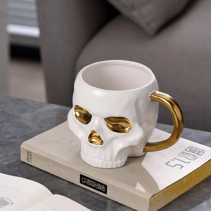 Haunted House Skull Coffee Mug