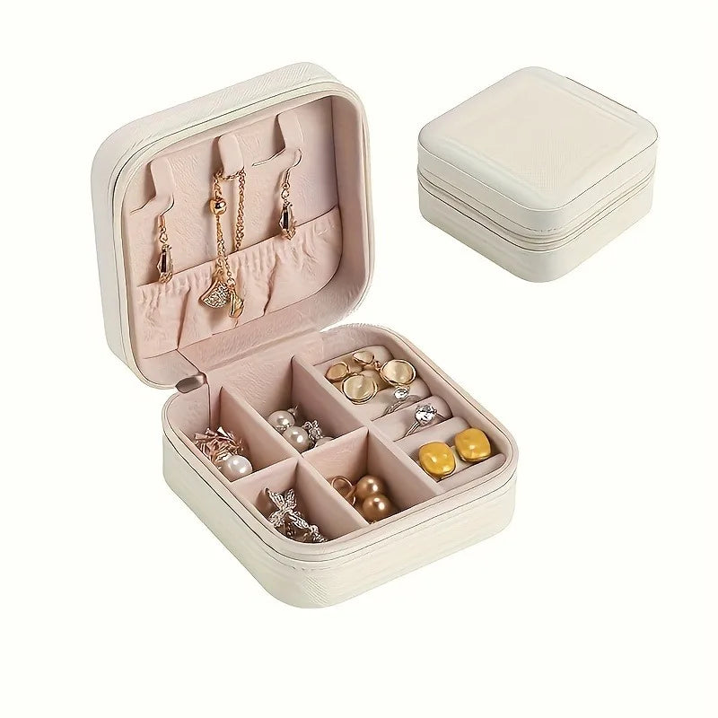 Portable Jewelry Travel Box Case