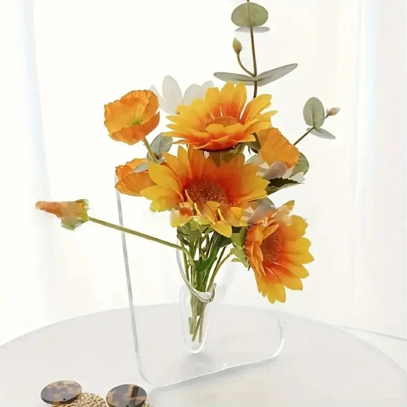 Elegant Glass Embedded Flower Vase