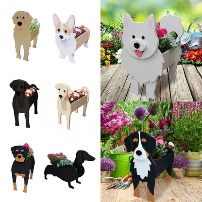 Cute Dog Planter Pot - Fun Pet Flower Container