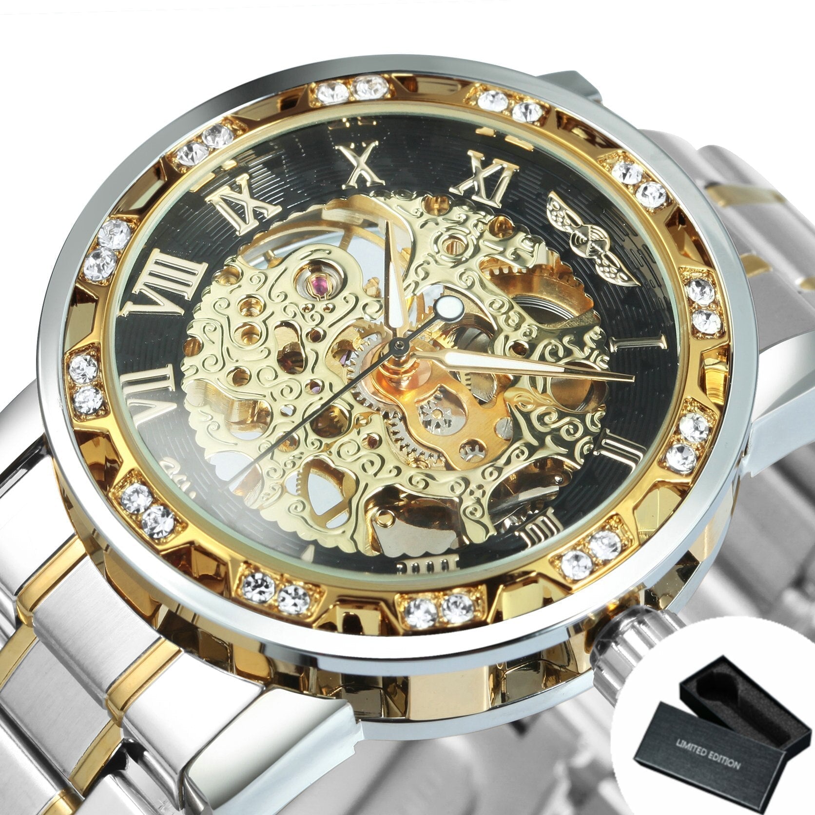 Stylish Mechanical Skeleton Men's Watch - Fesara