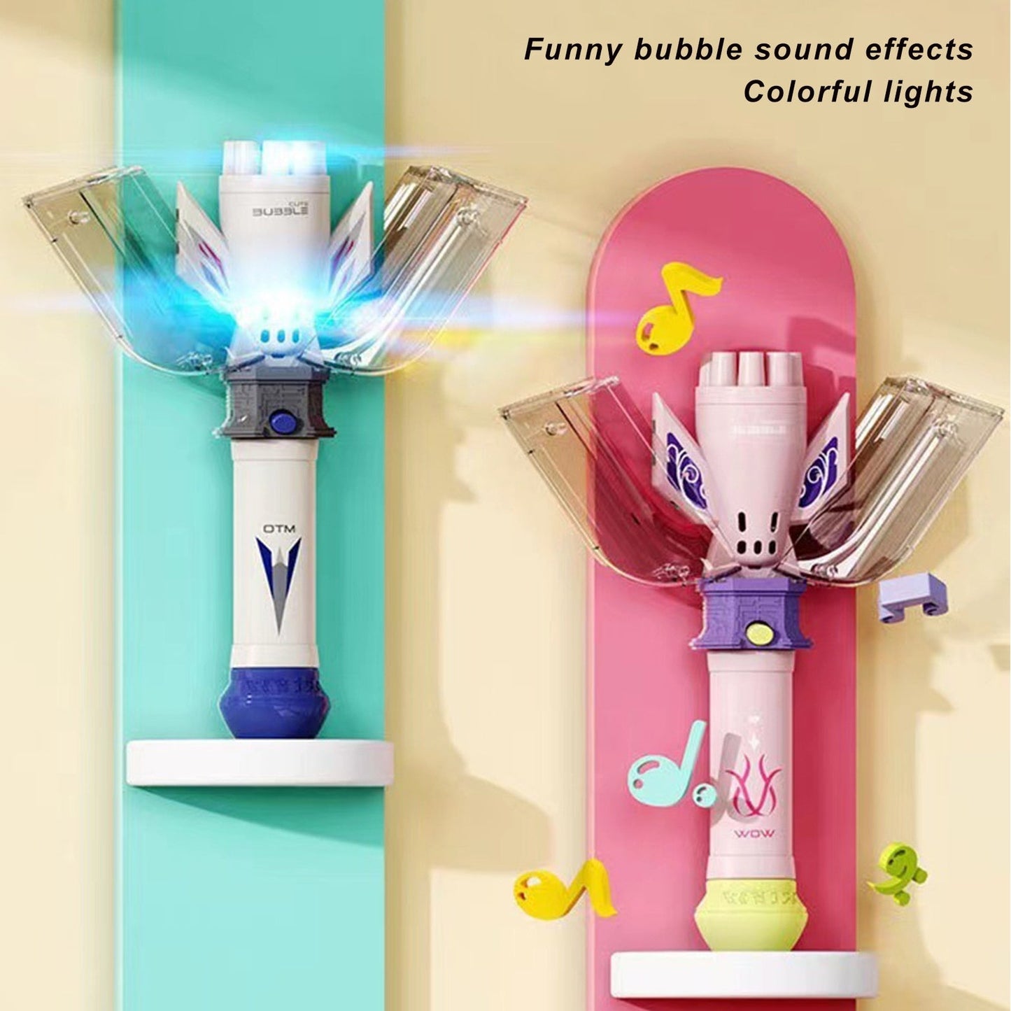 Colorful Bursting Bubble Toy Wand - Fesara
