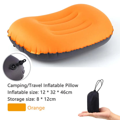 Portable Inflatable Travel Pillow with Neck Support Cushion
