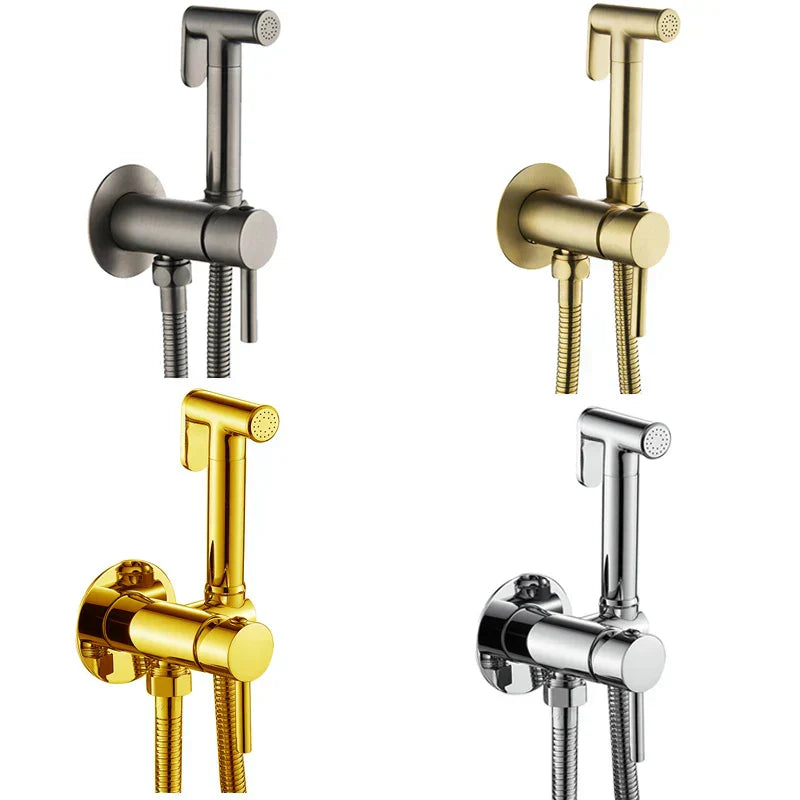Hygienic Wall Mount Bidet Faucet Set
