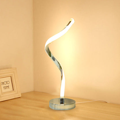 Stylish Spiral LED Table Lamp for Home Office