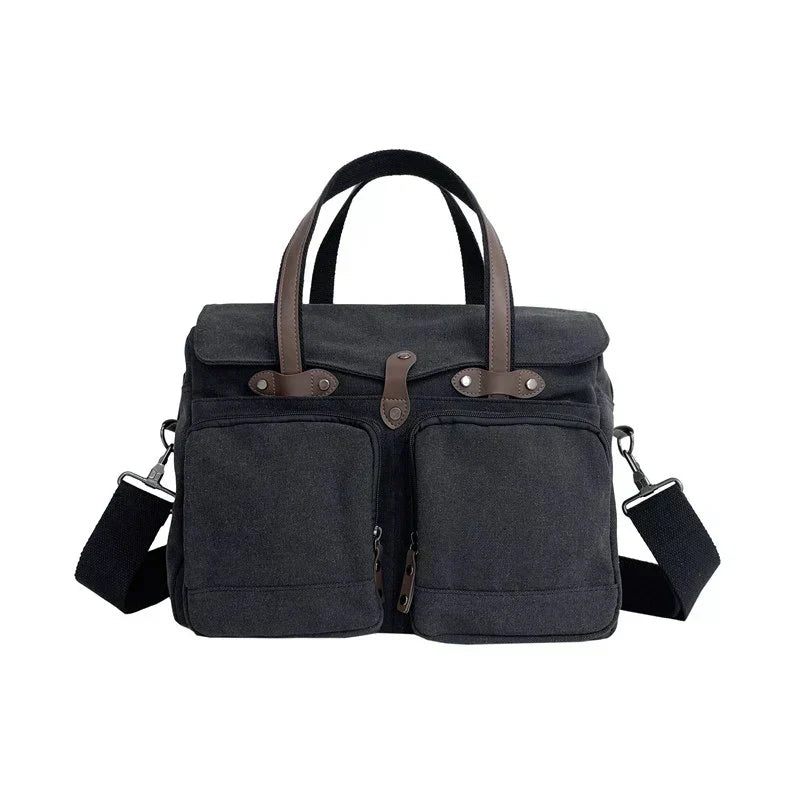 Classic | Big Canvas Cross Body Travel Messenger Bag