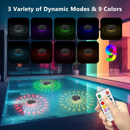 Color Changing Pool Light Floating LED Lamp Waterproof