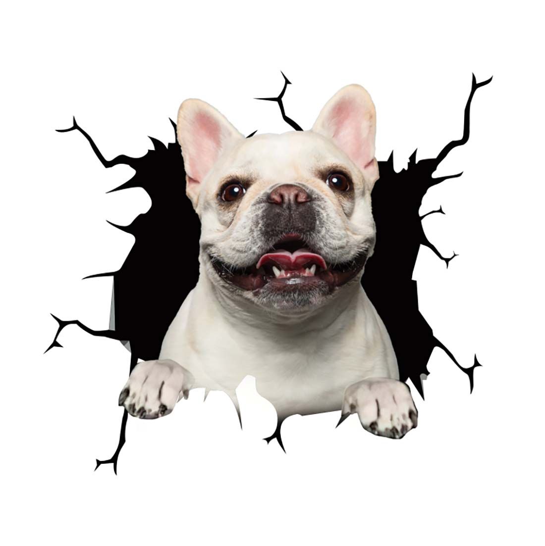 Fun 3D Puppy Car Sticker Scratch Cover